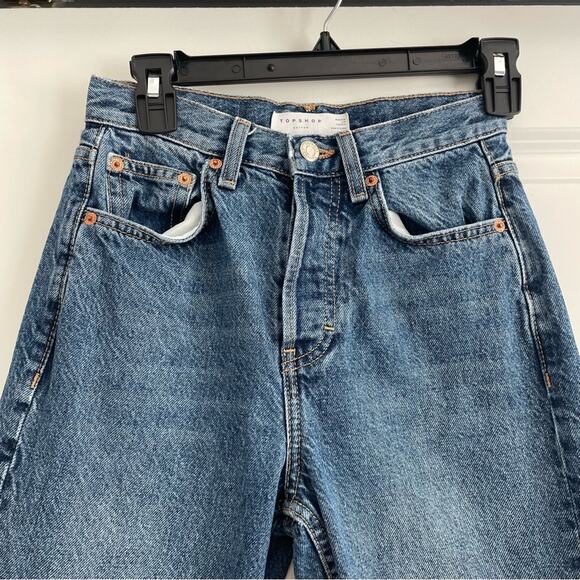 Topshop Editor Jean Medium Wash high waisted Size 24 - Picture 10 of 10